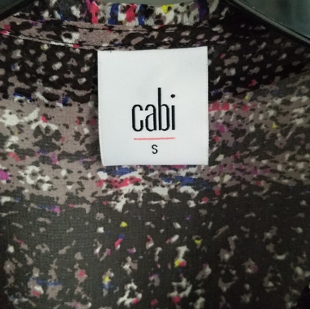 Cabi Snakeskin #3249 Button Down Polyester - image 3